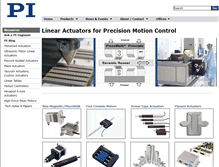Tablet Screenshot of linear-actuator.net
